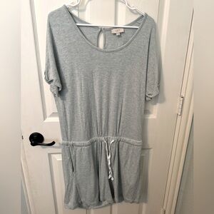 Ann Taylor LOFT heather gray romper